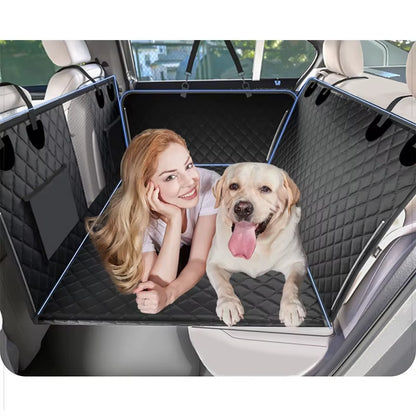 Large Pet Back Seat Extender Car Backseat Protector, Car Seat Cover Hard Bottom for Travel