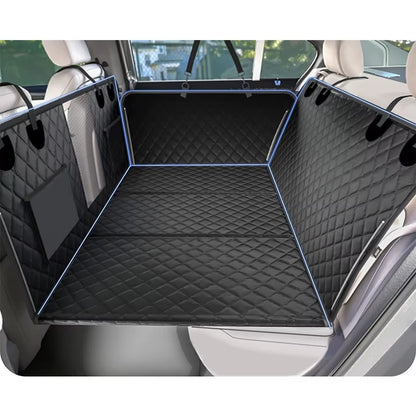 Large Pet Back Seat Extender Car Backseat Protector, Car Seat Cover Hard Bottom for Travel