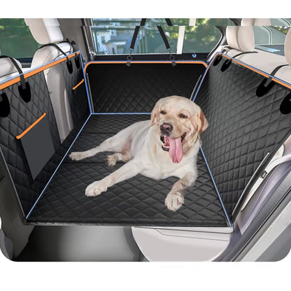 Large Pet Back Seat Extender Car Backseat Protector, Car Seat Cover Hard Bottom for Travel