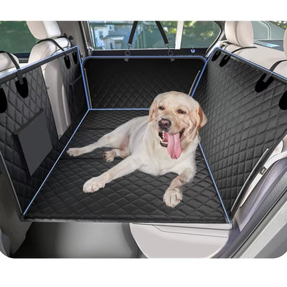 Large Pet Back Seat Extender Car Backseat Protector, Car Seat Cover Hard Bottom for Travel